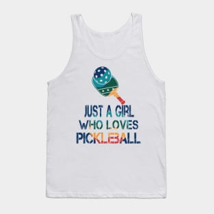 Pickleball women rainbow Tank Top